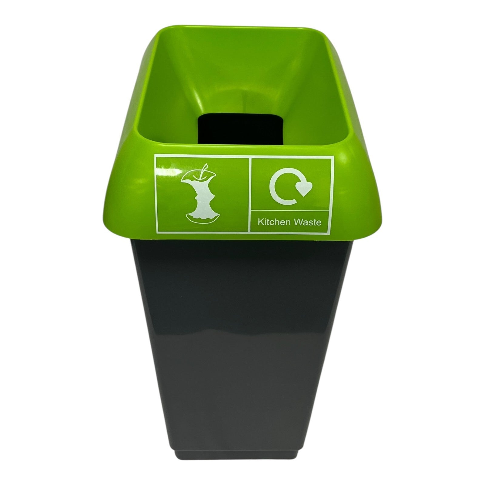 50L Color-Coded Recycling Bin with Graphic Logo – Multi-Stream Waste Bin for Home & Office