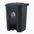 30L 50L 80L Recycling Dustbin Rubbish Pedal Bin Waste Trash Kitchen Indoor Outdoor Rubbish and Waste Bin with Pedal Home Office (30 Litre Black)