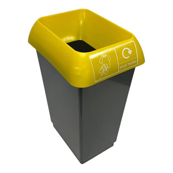 50L Color-Coded Recycling Bin with Graphic Logo – Multi-Stream Waste Bin for Home & Office