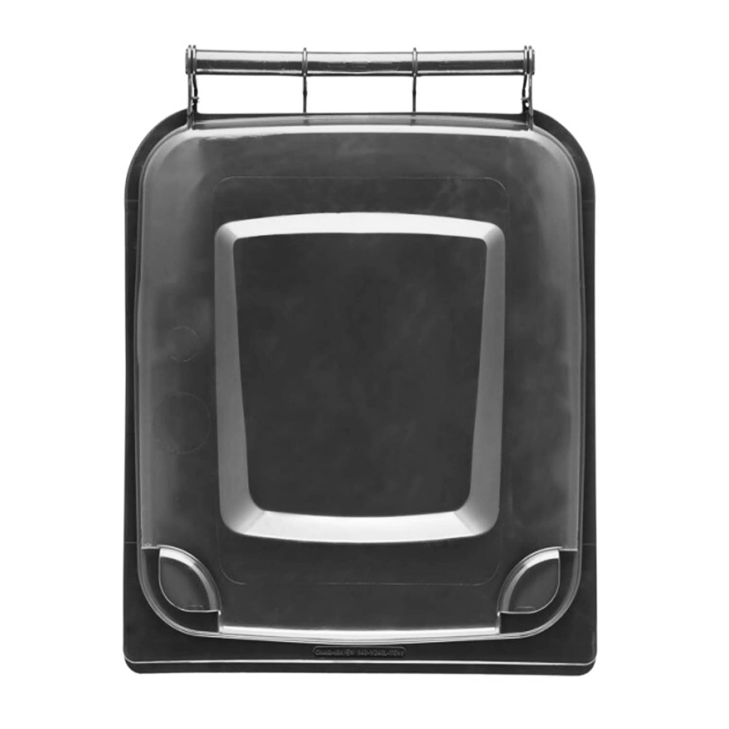 240 Litre Outdoor Wheelie Bin Grey/Black Standard Household Size Bin | with Rubber Wheels for Trash and Rubbish