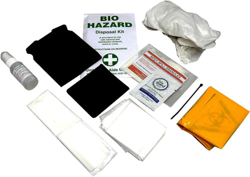 Emergency Bio Hazard Body Fluid Blood Spill Clean up Disposal Kit Bag - Twin Pack